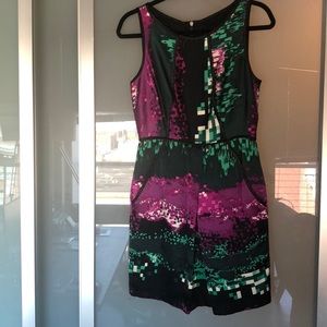 LAUNDRY by SHELLI SEGAL Short Multicolored Dress